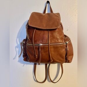 Sundance Tinley Brown Leather Backpack